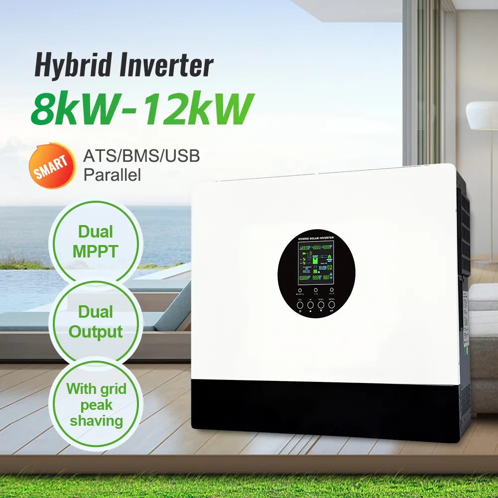 Dual MPPT Hybrid Solar Inverter 10kW SOL 48V for Maximum PV Harvest & Self-Consumption