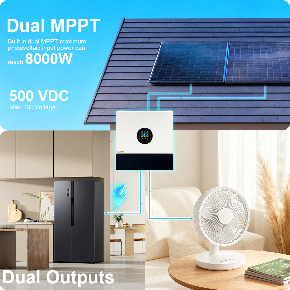 7000w hybrid solar inverter 48v with mppt charger grid tie off grid support-3