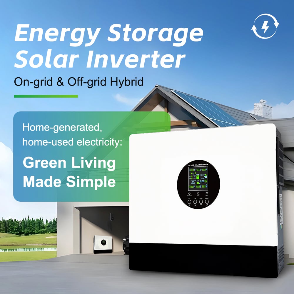 SOL IA-D2 Series All In One Hybrid Solar Inverter Wide PV Input Voltage Compatible LiFePO4 Lead Acid Battery Household Solar Inverter