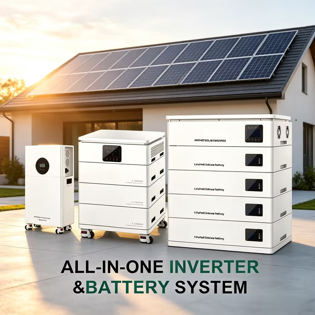 MINVON All-In-One ESS Energy Storage System 51.2V LiFePO4 Stackable Battery Hybrid Solar Inverter All In One For Home Off Grid Power Backup