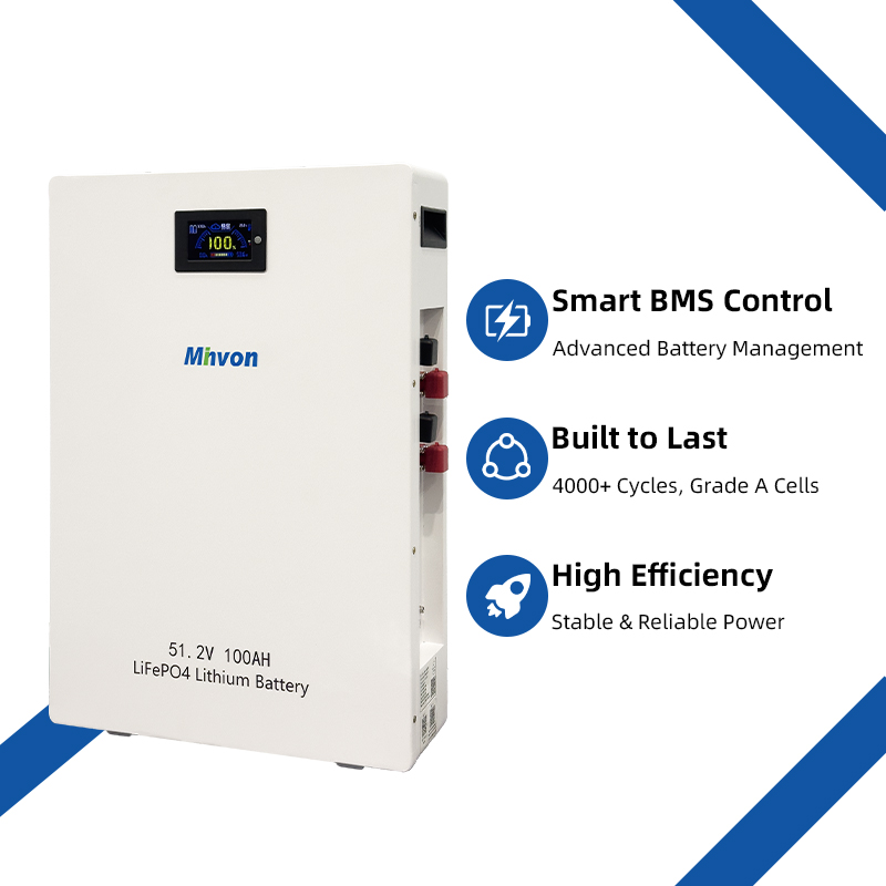 51.2V 100Ah 5.12kWh Lithium Iron Phosphate Battery, Floor-Standing Type for Residential Solar Systems