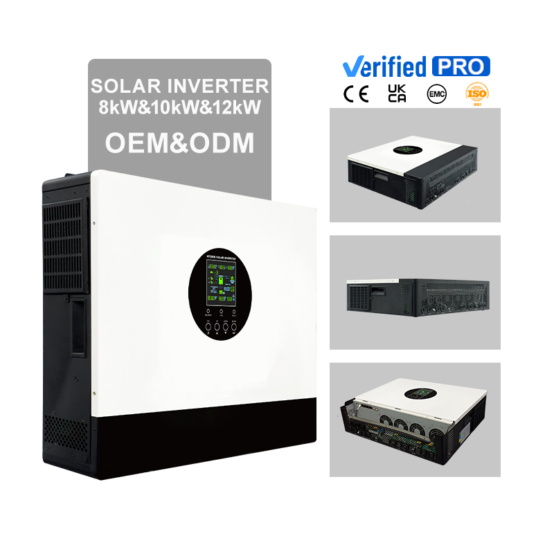 MINVON SOL IA-D2 Series Hybrid Solar Inverter 8kW 10kW 12kW 48V Dual MPPT 550VDC PV Input, Parallel Up To 9 Units Max 108kW Grid-Tied Peak Shaving Dual AC Output For Home Commercial Energy Storage