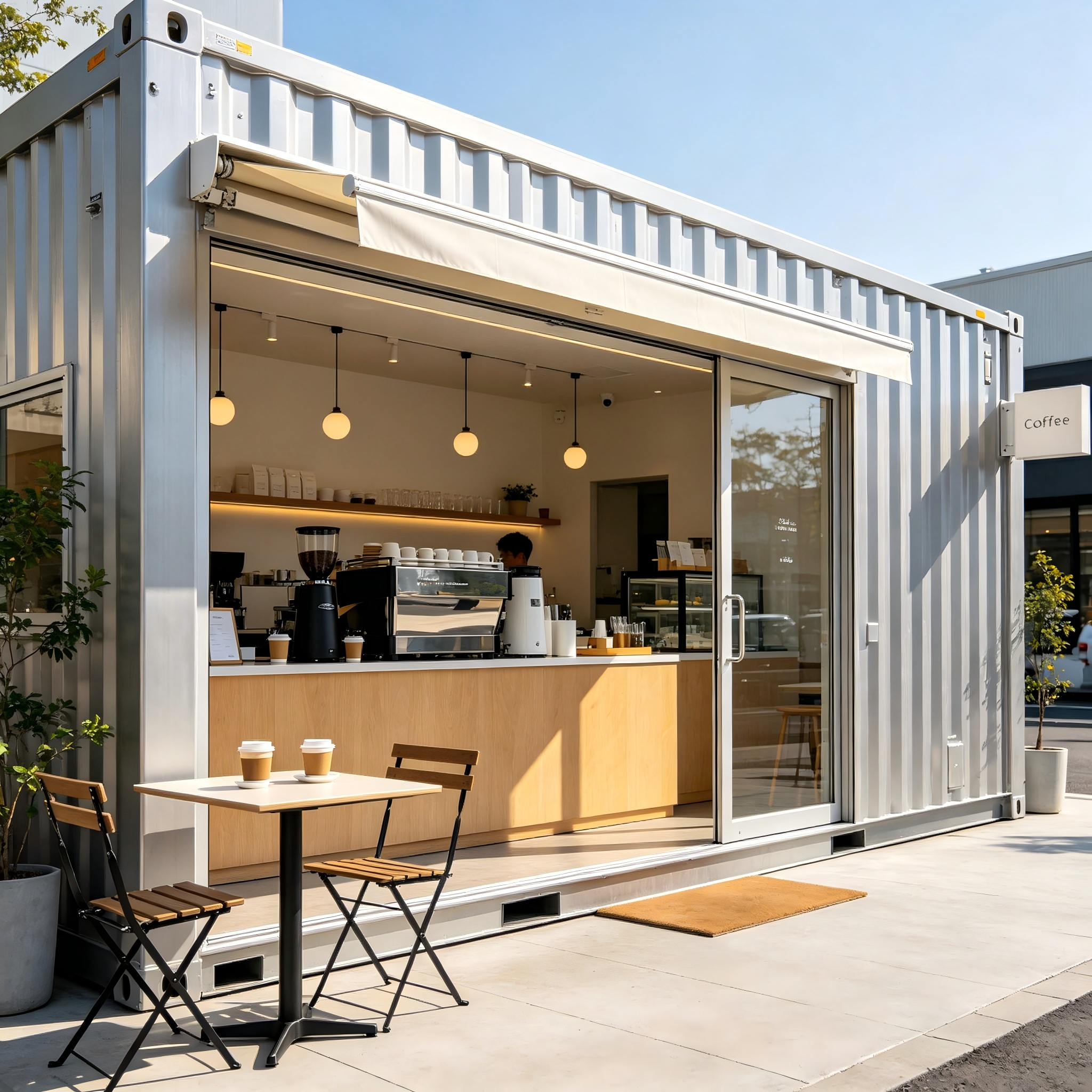 Prefabricated container house for commercial coffee shop Tiny House