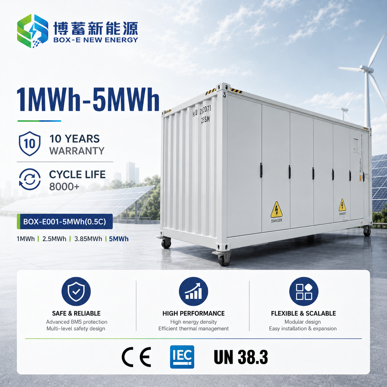 5MWH Liquid Cooling Container Energy Storage System Solar Battery Lifepo4 Lithium Ion BESS
