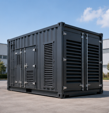 Stofbestande behouer, gecontaineriseerde dieselgeneratorstel, 20 voot