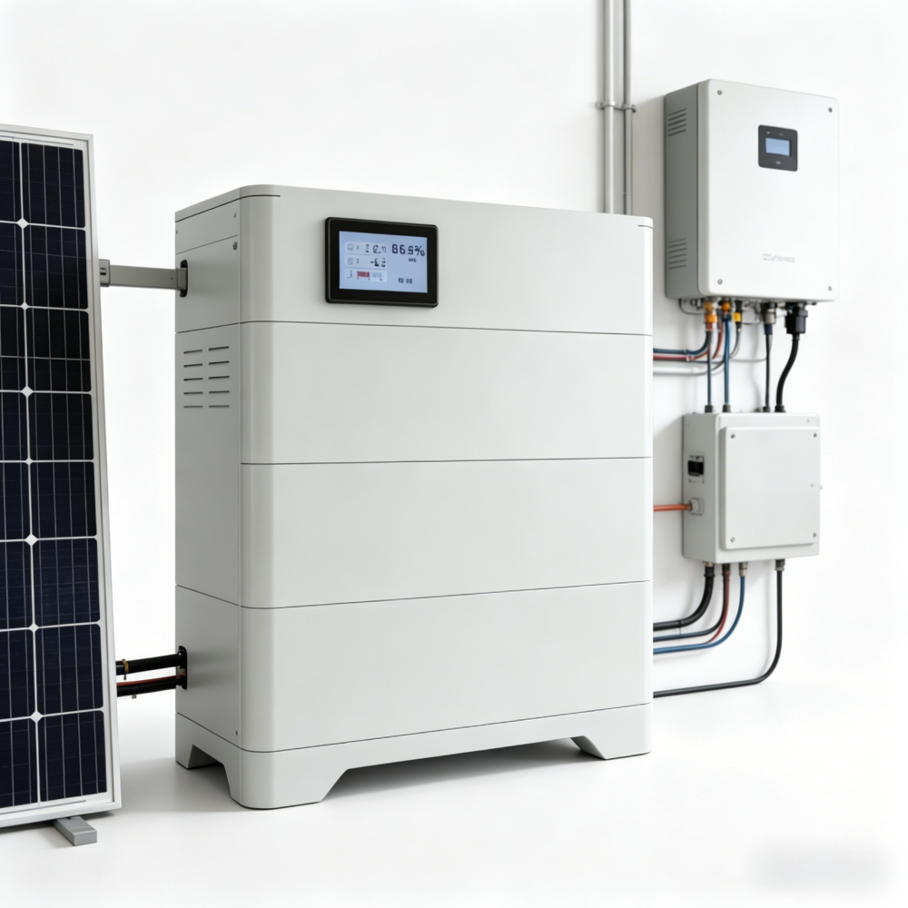 Waterproof Floor Solar Lithium Battery Storage System With UPS&BMS for Home Use