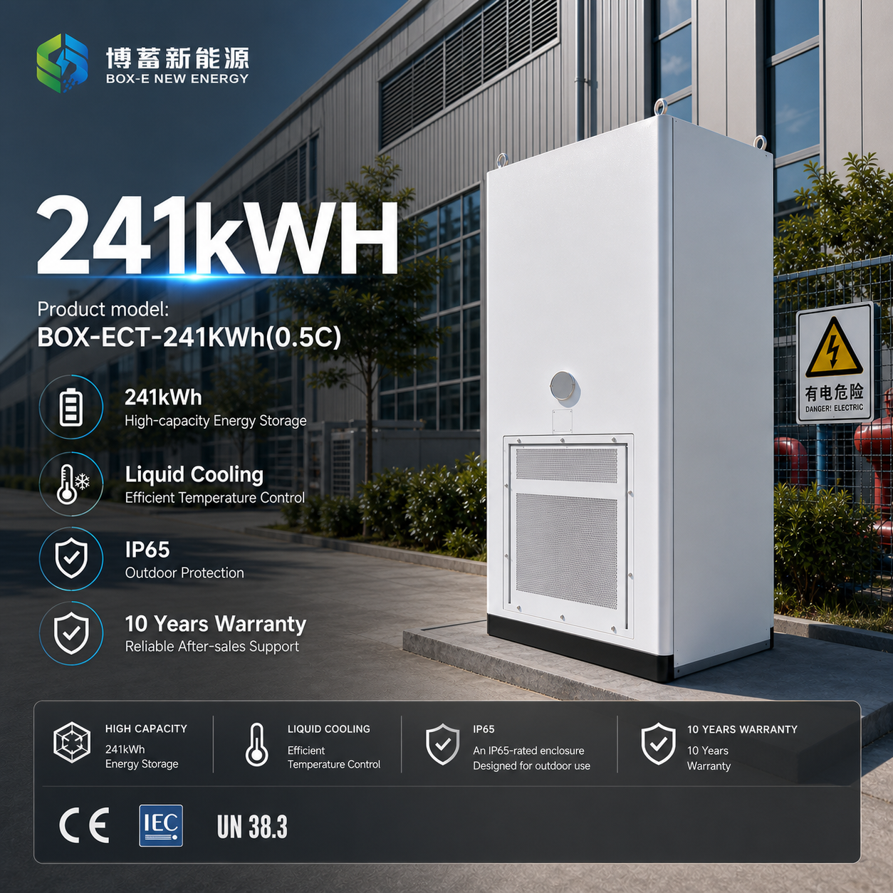 241kWh Energy Storage Cabinet LiFePO4 Battery for Farm Electricity Saving & Irrigation System