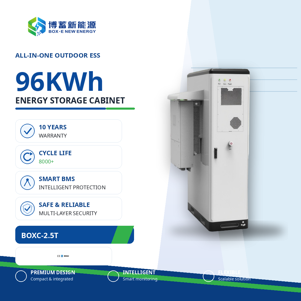 High Voltage 50kw Battery 96kwh Industrial Commercial Lithium Energy Storage Cabinet Solar System
