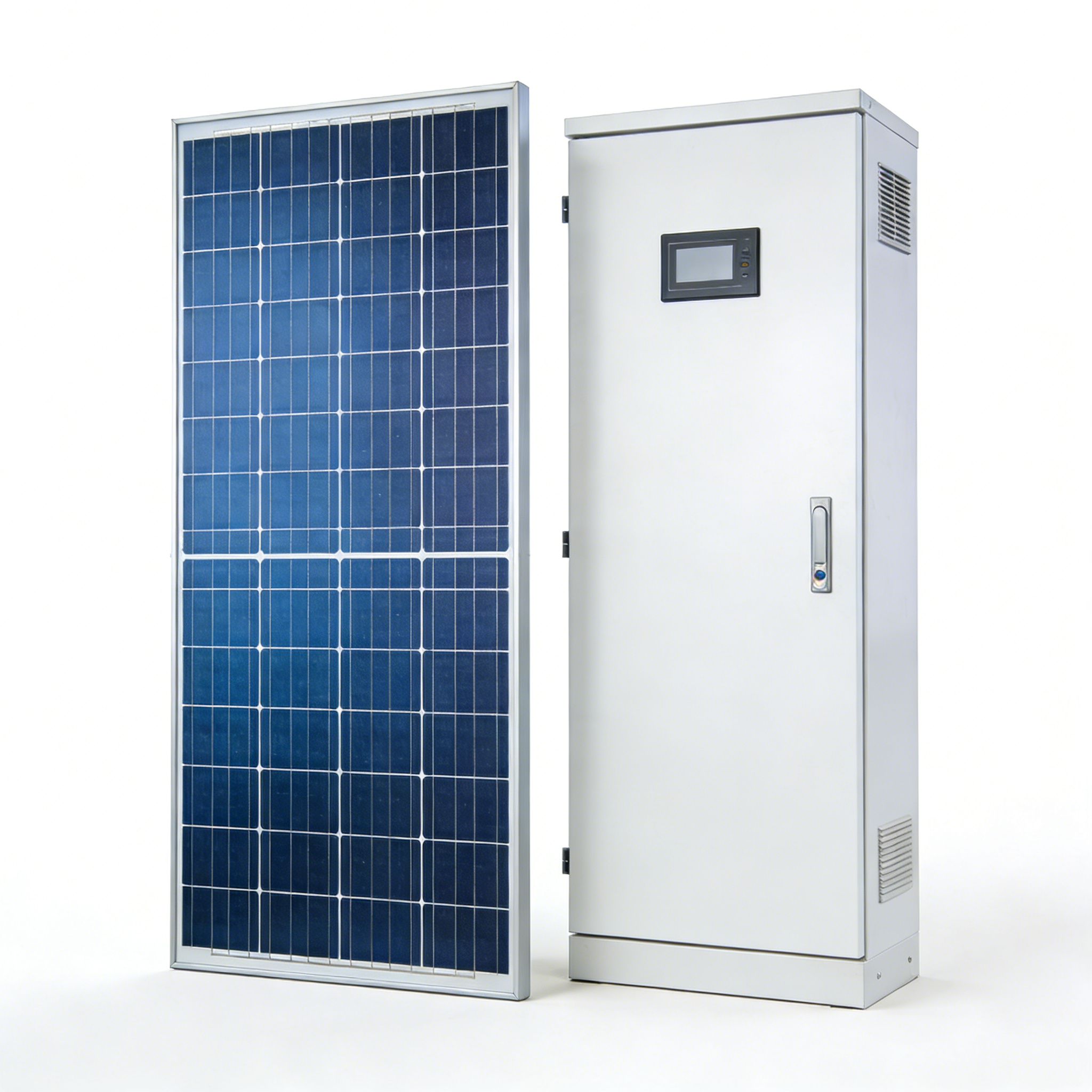 Managing energy loads with a solar and grid hybrid system
