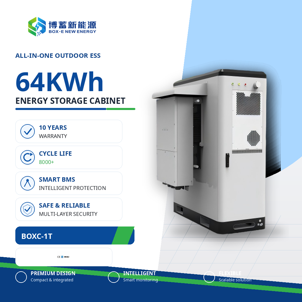 LiFePO4 Hybrid Grid Energy Storage Cabinet Solar Battery Air Cooling Commercial Use