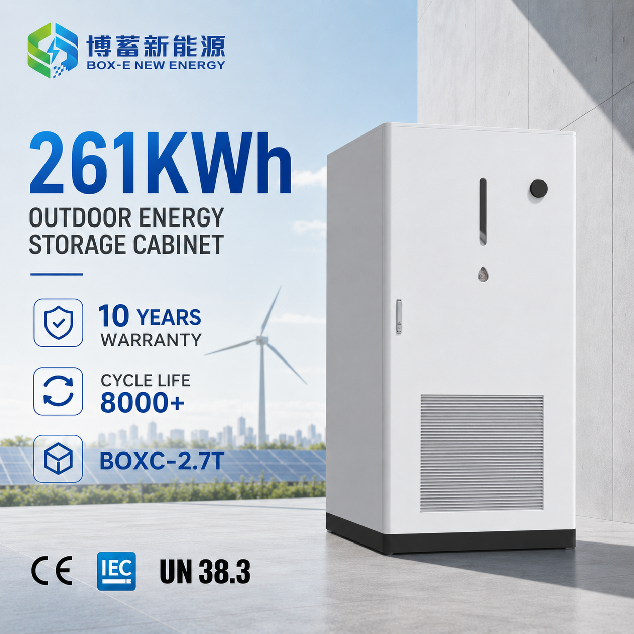 125kW 261kWh Solar Farm Energy Storage System Integrated PV-ESS  IP54 Liquid Cooling