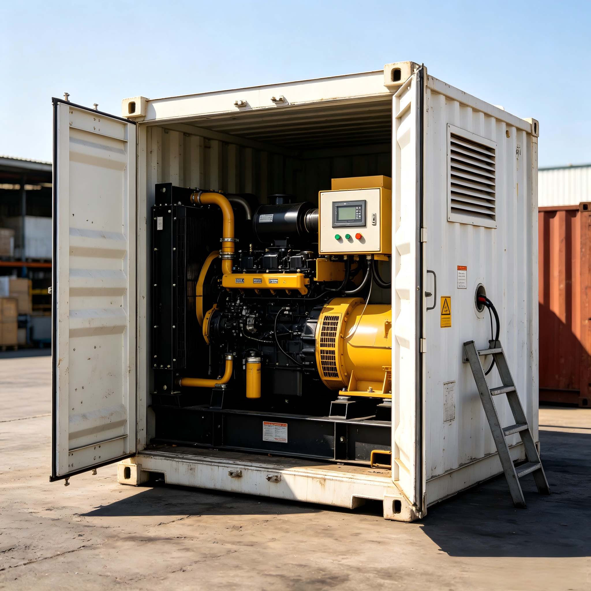 Gekontenerde dieselgeneratorstel 20ft stofbestandige houer