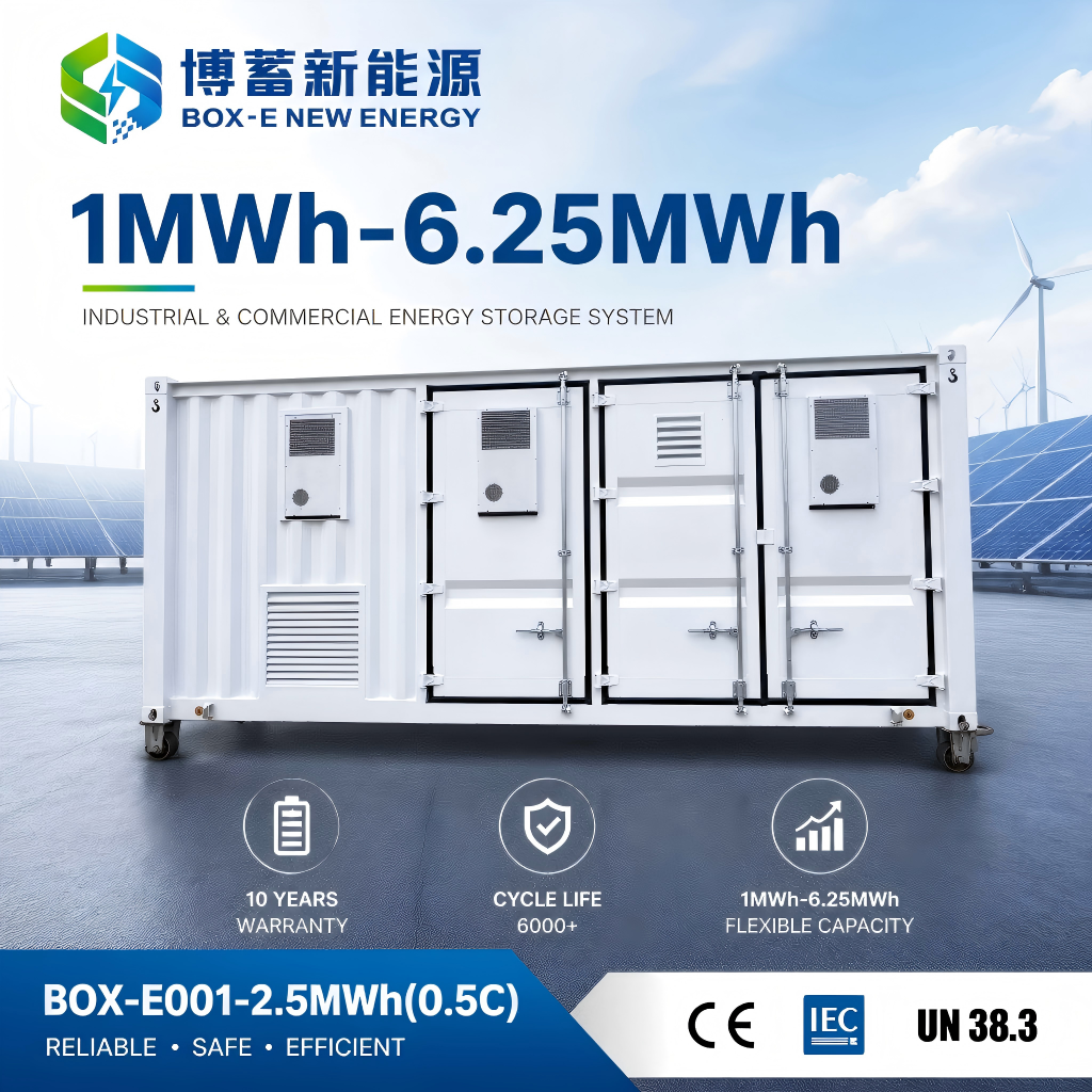 2.5MWh 0.5C BESS Container Scale Solar Power Station First-Class LiFePO4 Air Cooling Utility