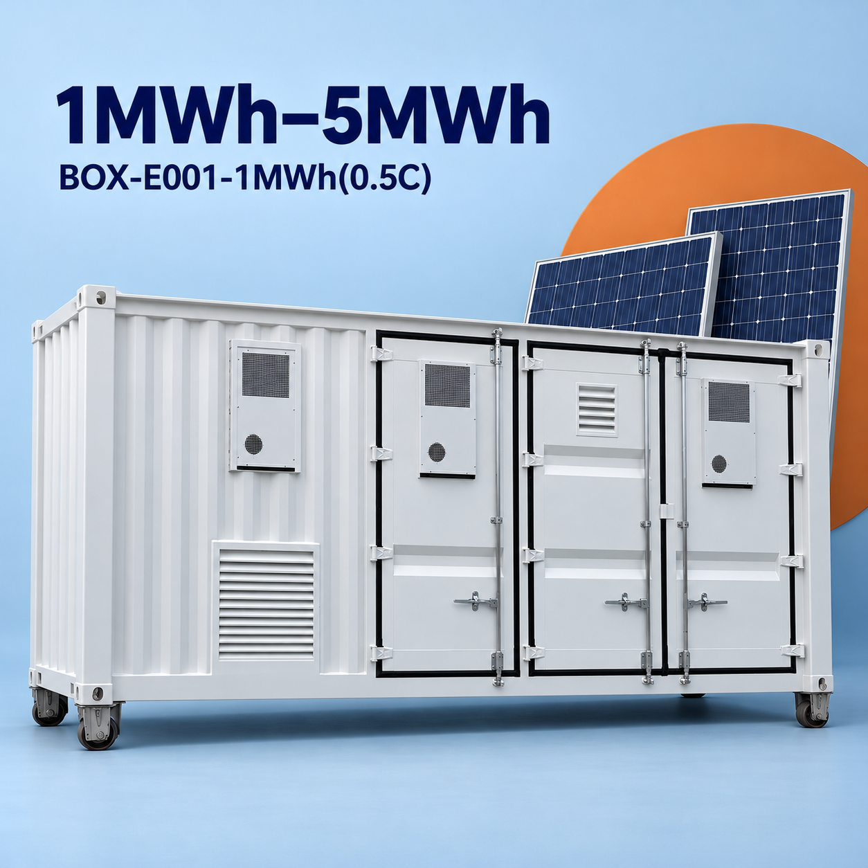 Commercial Energy Storage BESS Container with Air Cooling Technology and 1MWh Battery Capacity