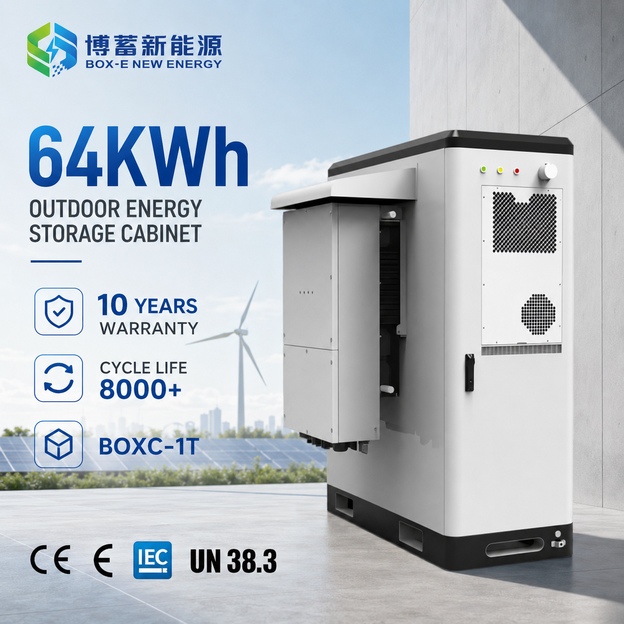 64kWh High Voltage Rack Battery Energy Storage System 51.2V 314Ah Lithium Battery Cabinet Customized