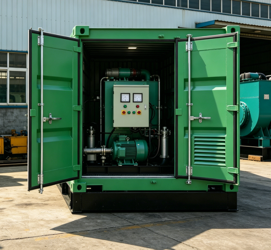 20フィート 1000kW 防水型発電機セットコンテナ