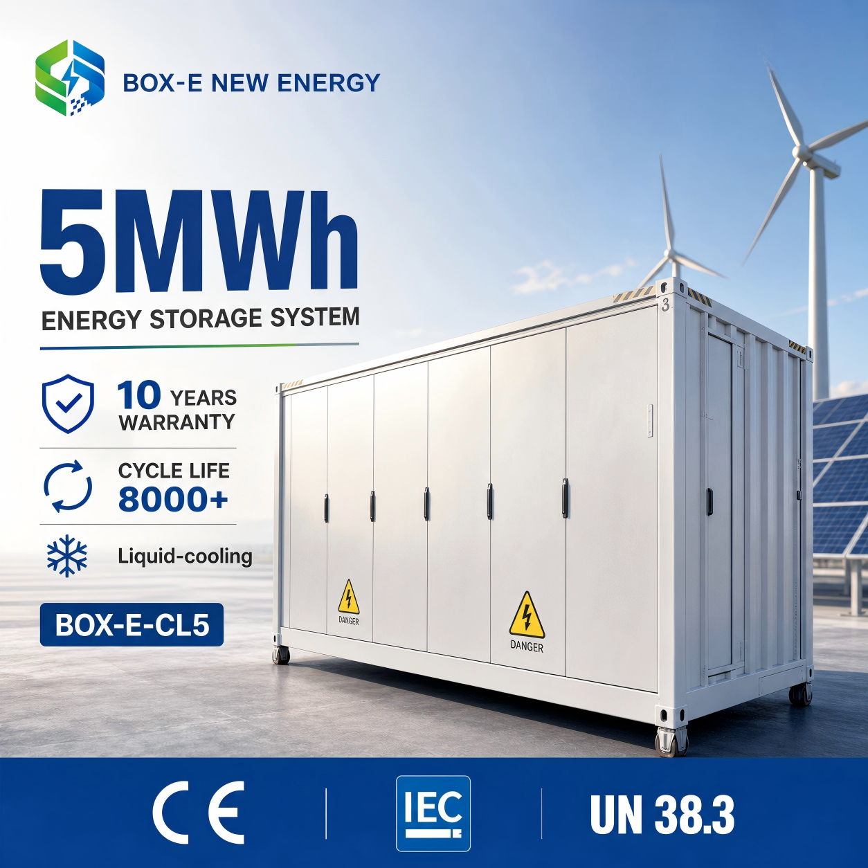 système de stockage d’énergie hors réseau (offgrid), 20 pi., 5 MWh, conteneur BESS, batterie solaire, capacité de 5 mégawatts