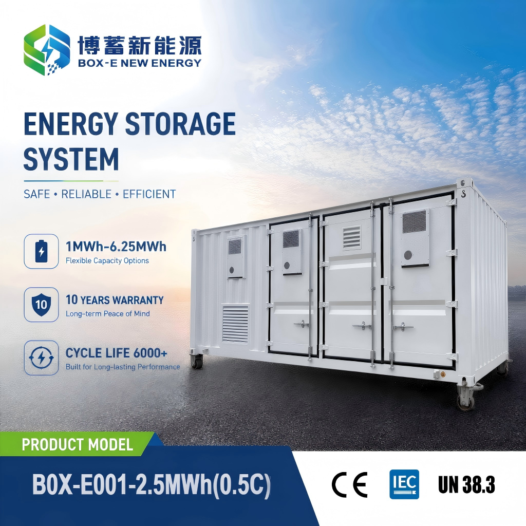 2.5MWh 0.5C BESS Container 40ft LiFePO4 Air Cooling Data Center Uninterruptible Backup Power