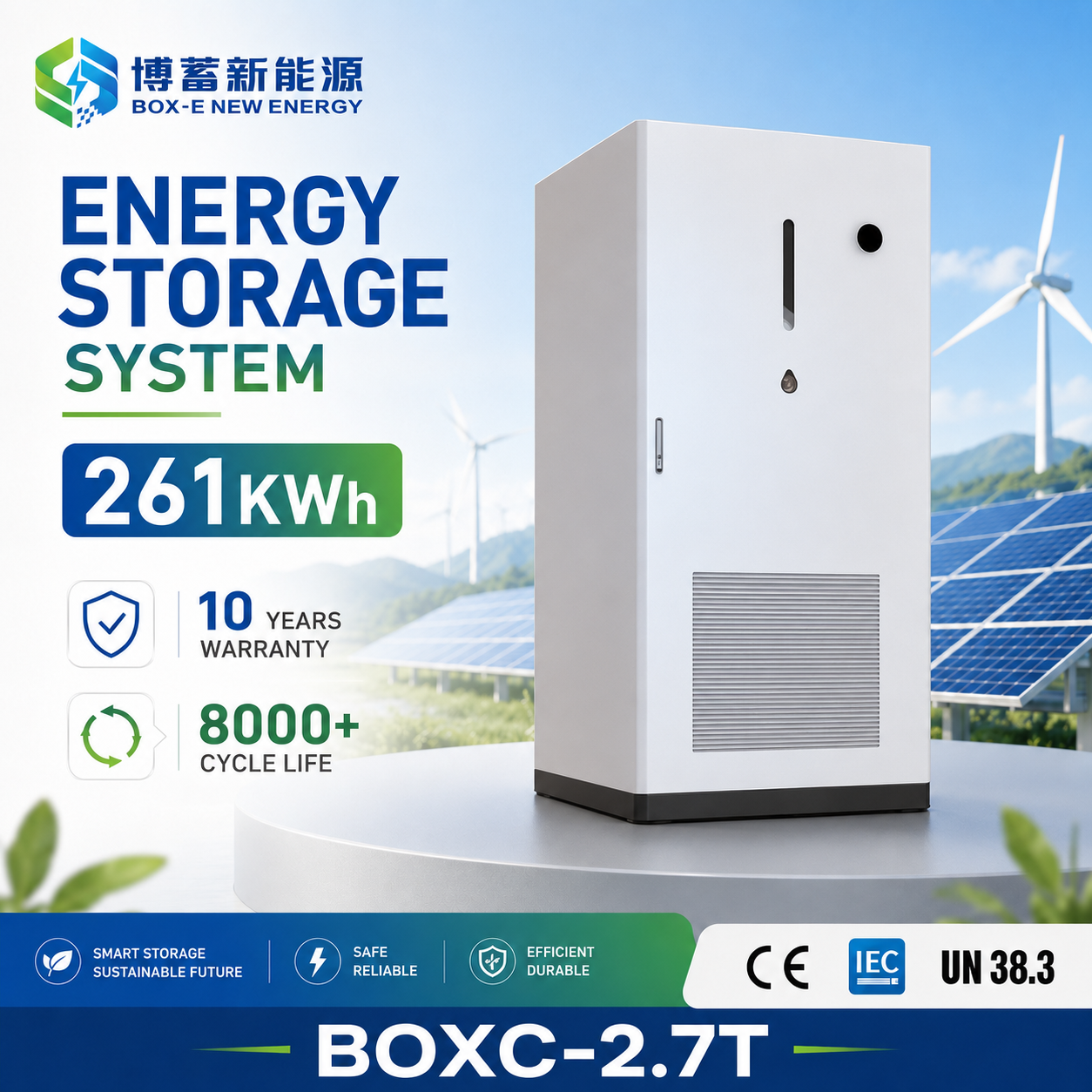 MPPT Lifepo4 ソーラーバッテリー蓄電システム 125kW 261kWh Bess Industrial System