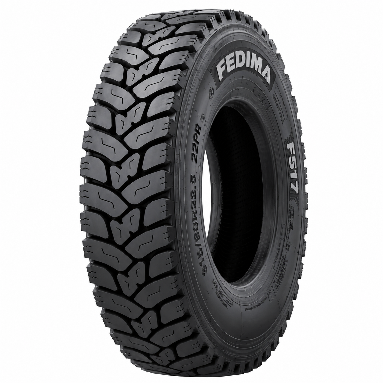 FEDIMATRUCK TYRE F517 315/80R22.5 DRIVE TBR TIRES 