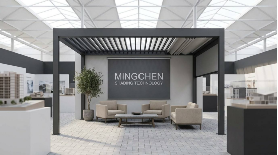 Mingchen Shading Technology Showcases Smart Electric Pergolas at The Big 5 Dubai 2026, Drawing Strong Interest from Global Buyers