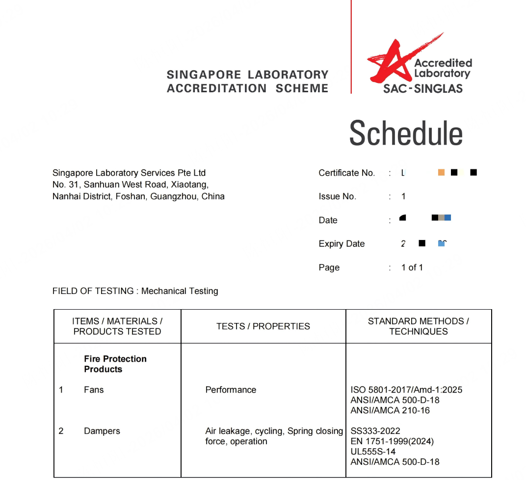 Company Laboratory Becomes SAC-Accredited Testing Facility in Singapore