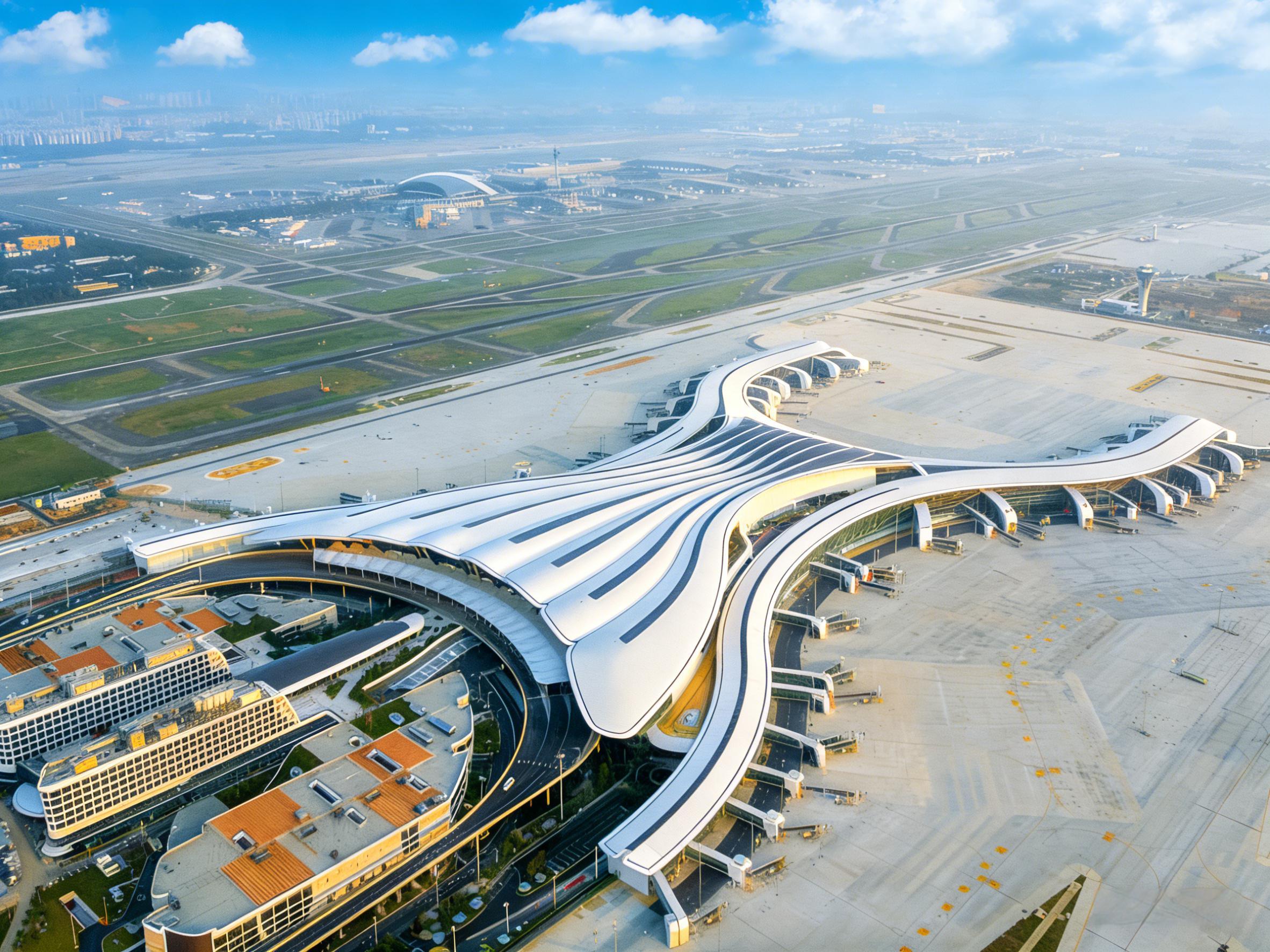Charakterystyka projektu terminalu 3 (T3) portu lotniczego Guangzhou Baiyun