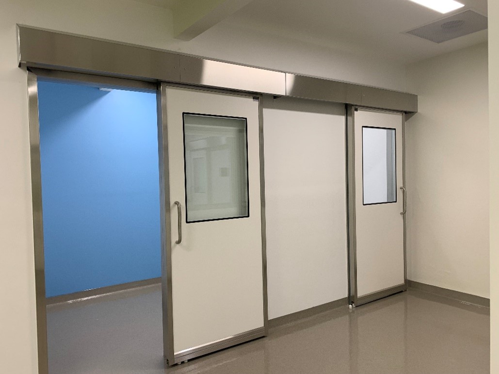 Porta deslizante para salas limpas