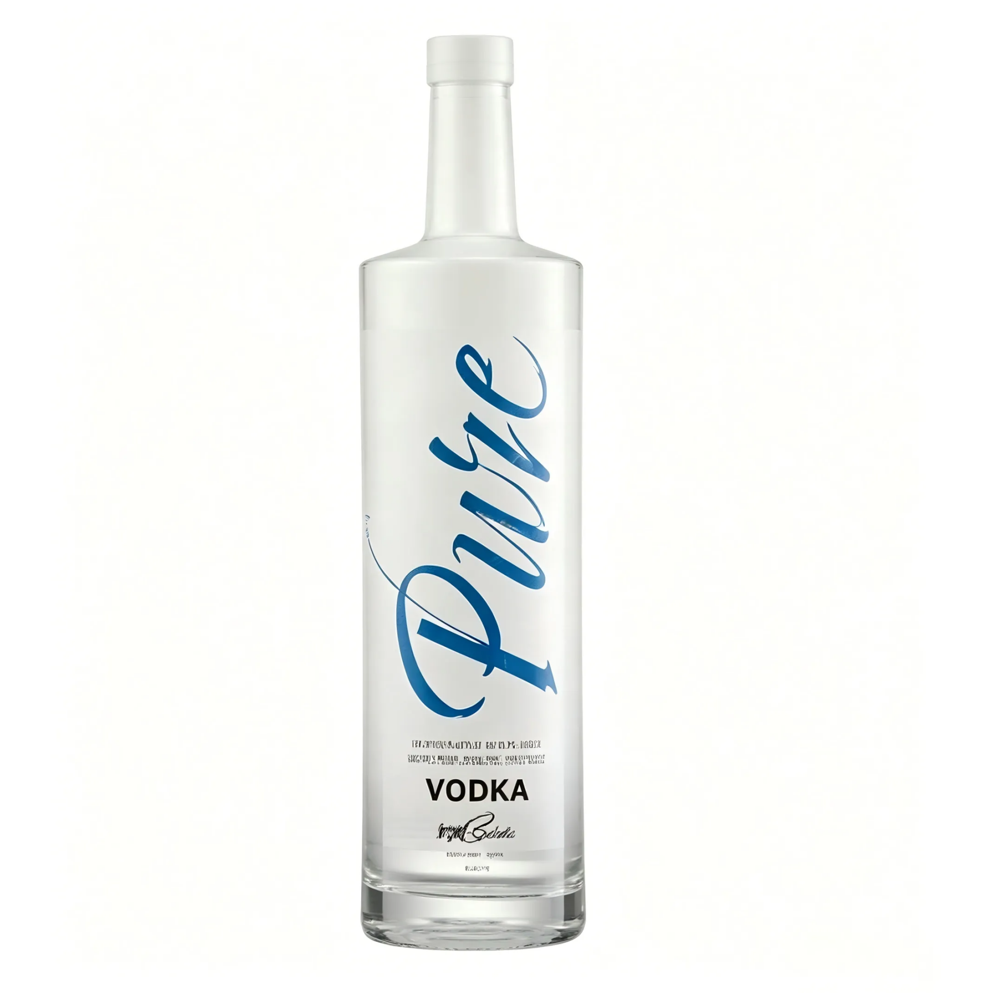 European Premium Vodka Frosted Bottle Custom Project