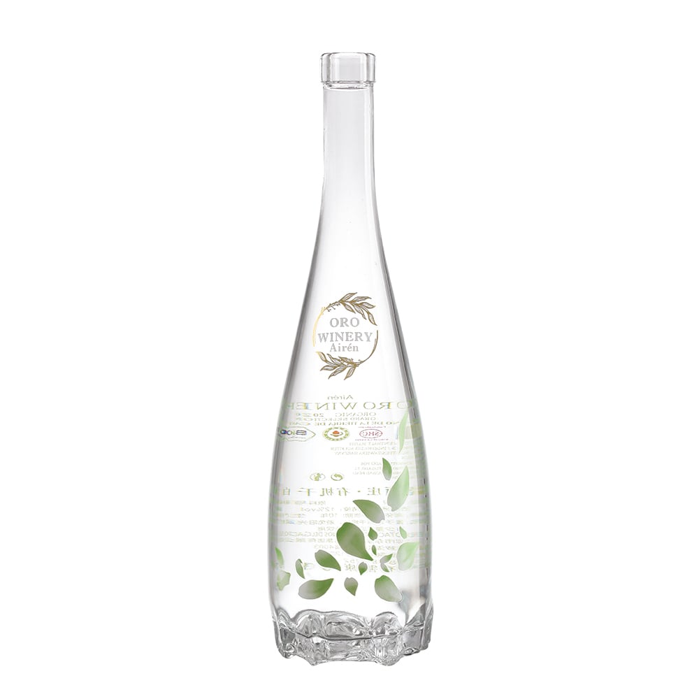 High-Quality Crystal Glass Liquor Bottles, 750ml & 700ml Empty Spirit Bottles for Whiskey, Brandy, Vodka, Tequila & More. Bottle Body Personalized Customization with Cork Stoppers.