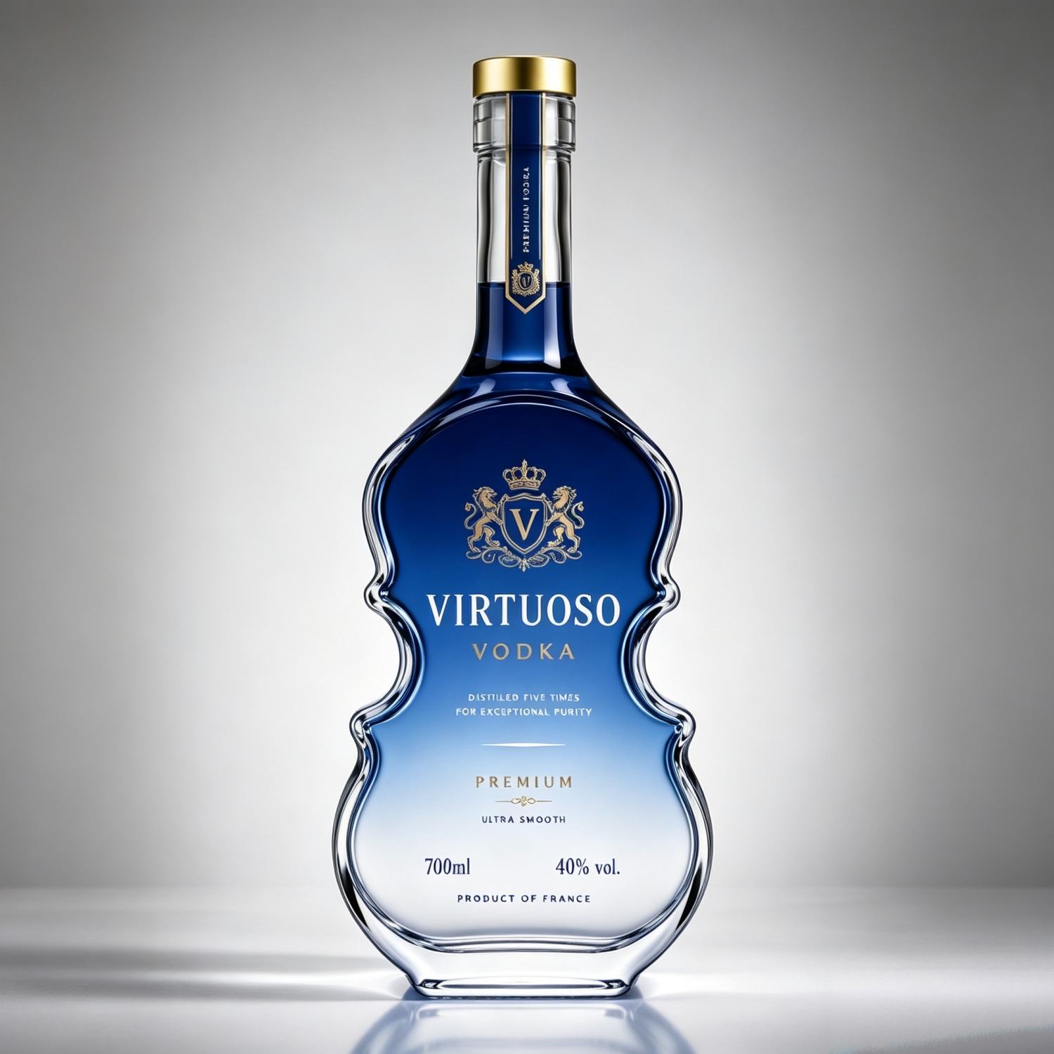 Premium Vodka Bottle Design Case Study Transforming an Artistic Bottle Shape into a Premium Vodka Brand Icon