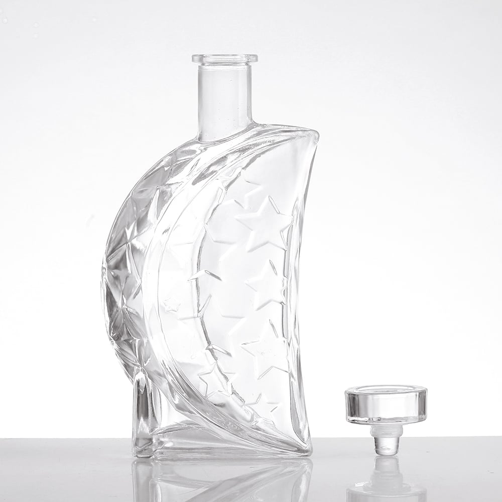 High-end Glass Liquor Bottles, Empty Spirit Bottles, 700ml & 750ml Liquor Bottles, Suitable for Whiskey, Brandy, Rum, Vodka and Other Spirits. Custom Crystal Caps / Solid Wood Bottle Caps Available.