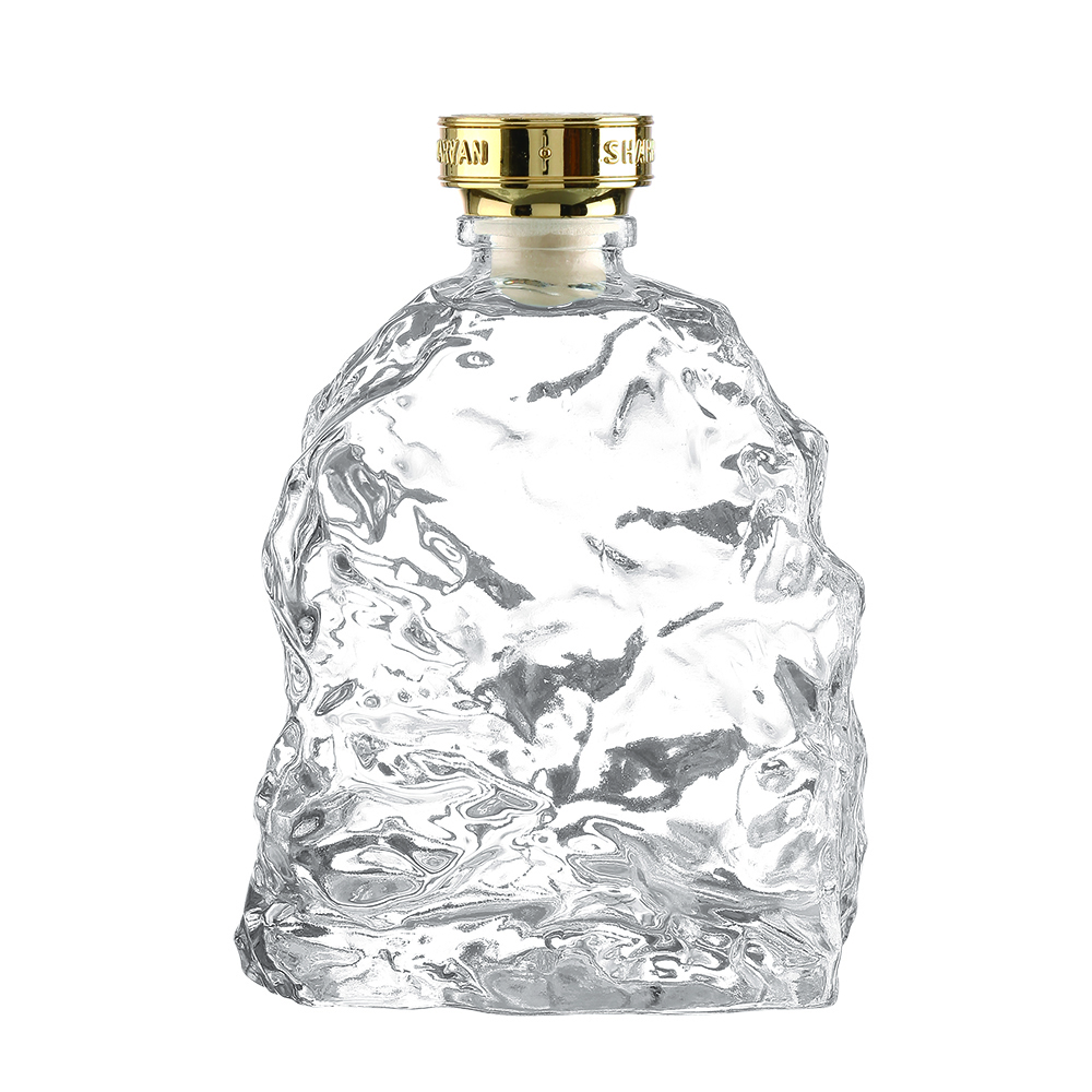 High-quality crystal white glass liquor bottles, 700ml and 750ml, suitable for commemorative editions of whisky, brandy, tequila, rum and other spirits, with cork stoppers.