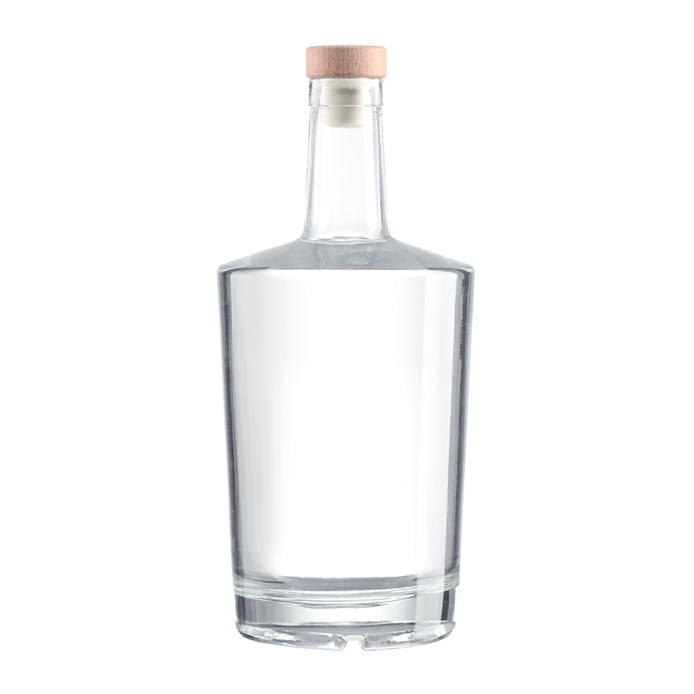 High Quality Crystal White Glass Empty Spirits Bottles, 700ml & 750ml Suitable for brandy, rum, whisky, vodka, tequila and other distilled spirits. Customizable processes include frosting, colored coating and decal printing. Available with a variety of cl