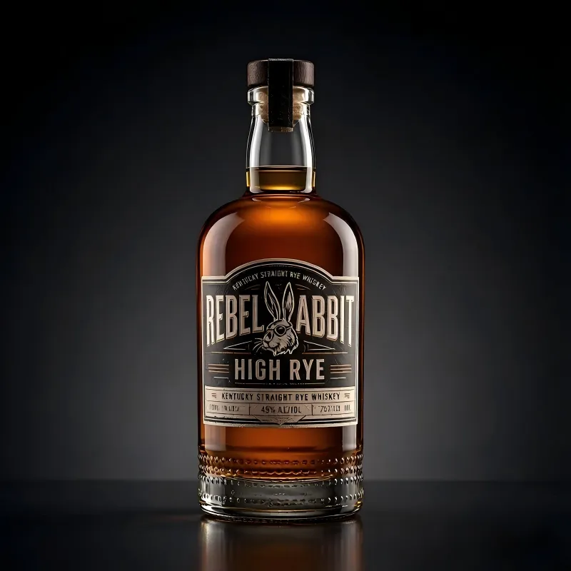Precision Meets Simplicity: REBEL RABBIT HIGH RYE Glass Bottle Project