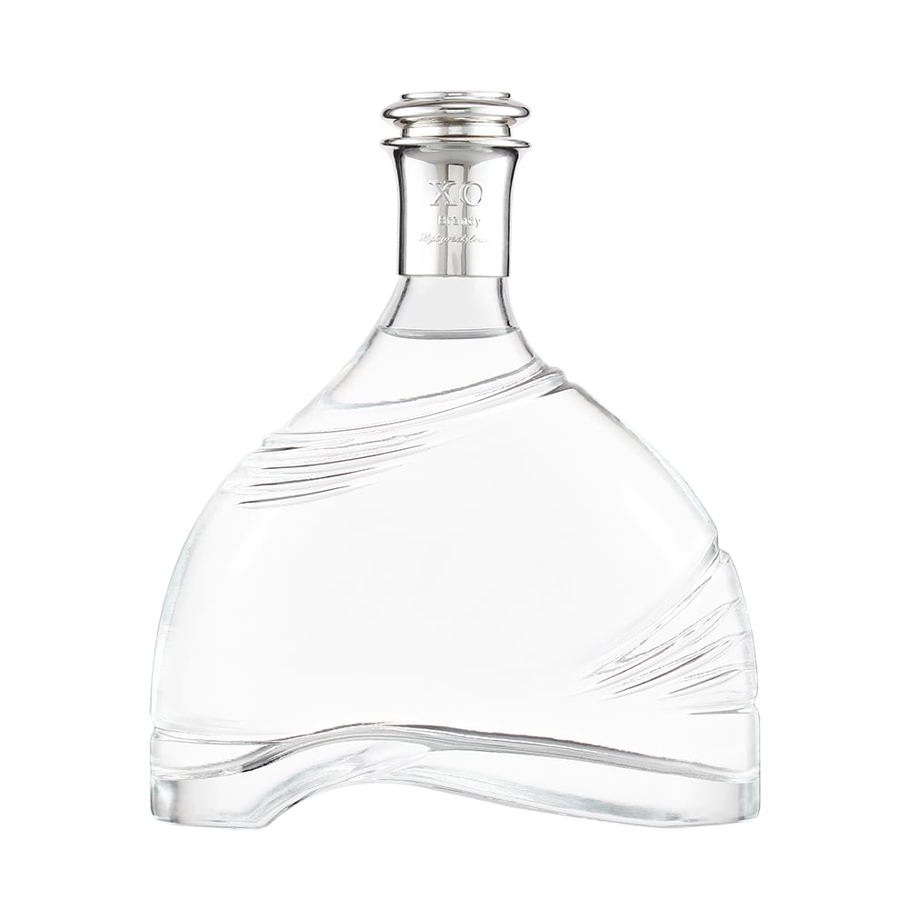 High-end crystal glass liquor bottles, empty spirit bottles in 700ml and 750ml, suitable for brandy, whisky, vodka, rum and other spirits. Custom color coating and hot stamping are available, matched with custom bottle caps.