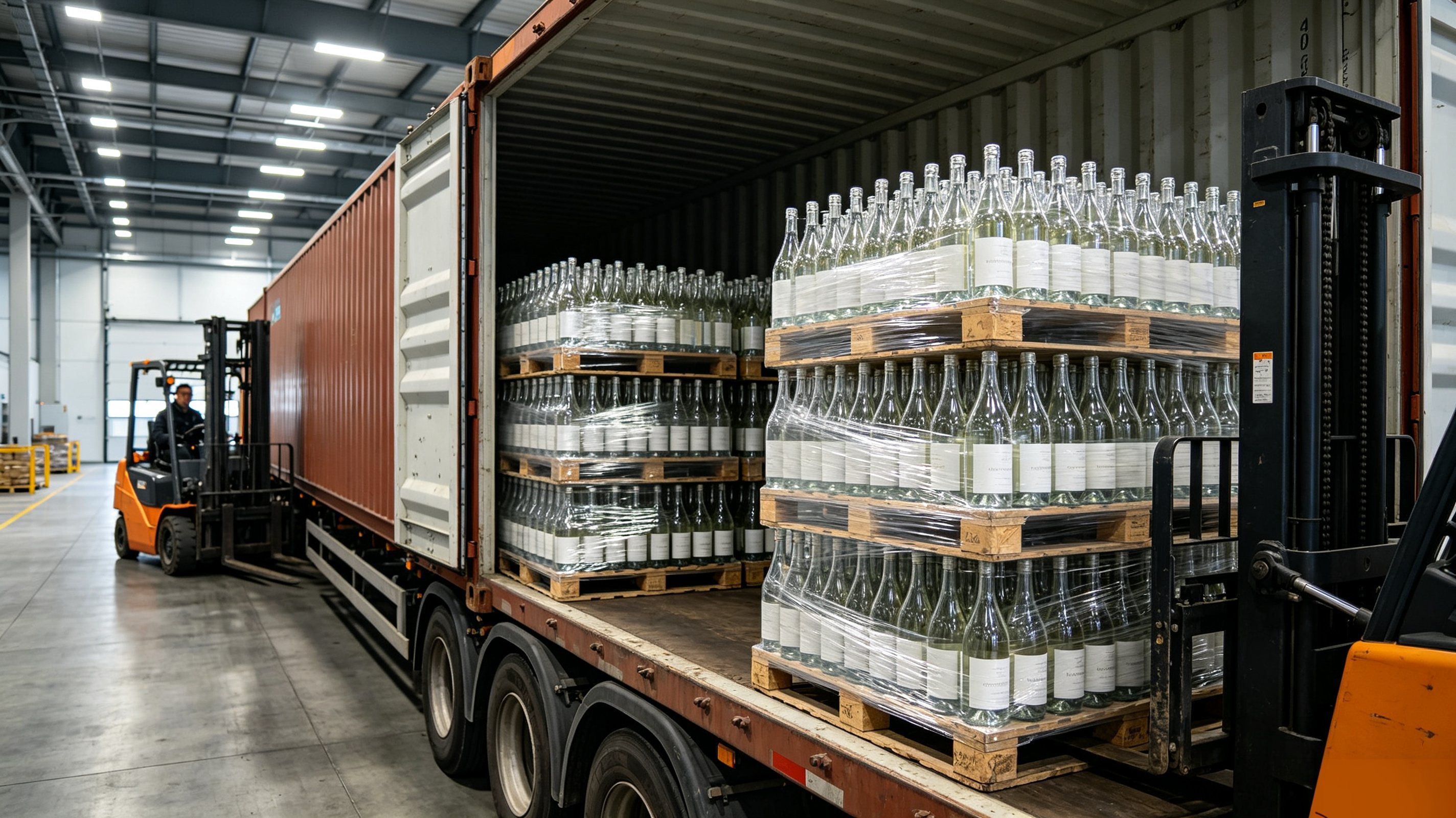 Container loading and pallet optimization for whiskey bottles