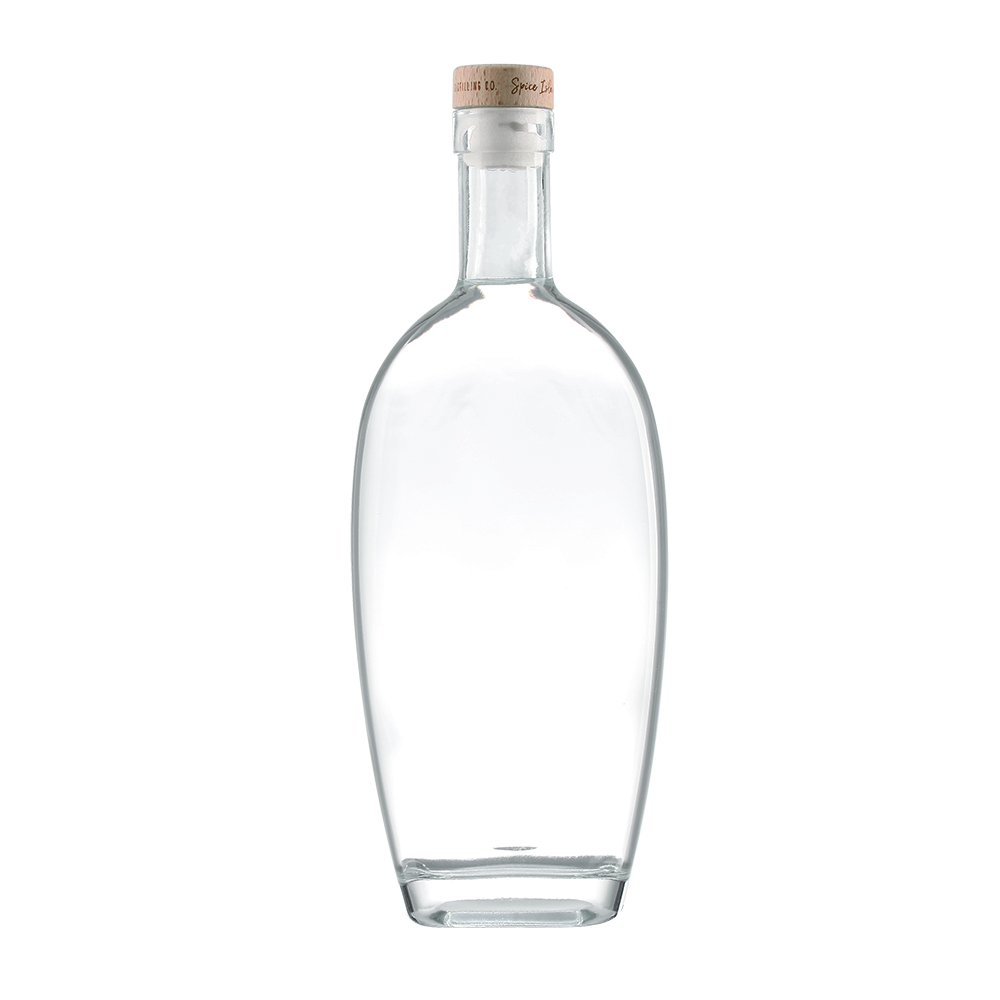 700ml & 750ml Crystal White Glass Empty Spirits Bottles Suitable for brandy, rum, whisky, vodka, tequila and other spirits. Surface printing and other custom finishes available. Can be equipped with oak stoppers or synthetic stoppers.