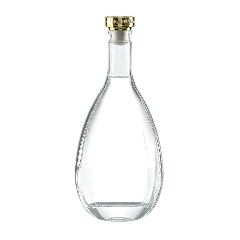 High-quality crystal white glass spirit bottles, empty liquor bottles in 700ml and 750ml. Suitable for whisky, brandy, vodka, tequila and other spirits. Custom bottle stoppers available. Support custom processes including screen printing, hot stamping and