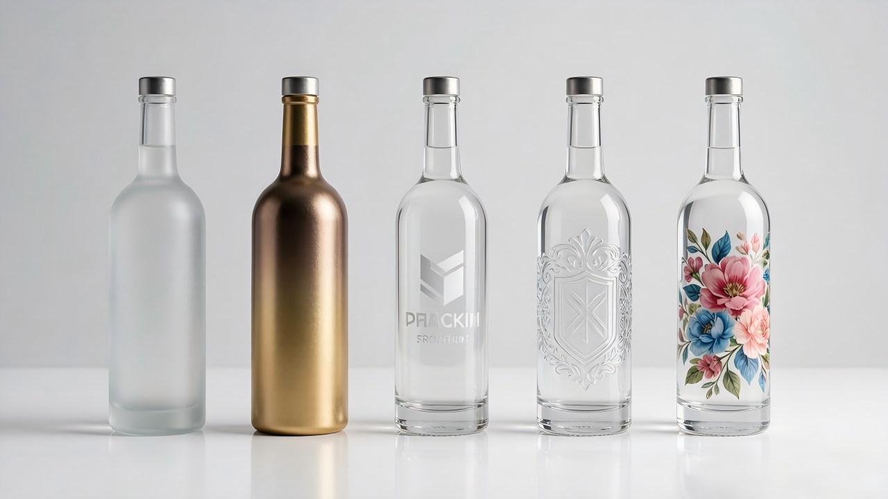 Complete Guide to Vodka Bottle Decoration Frosting, Spray Coating, Screen Printing, Embossing & Decals