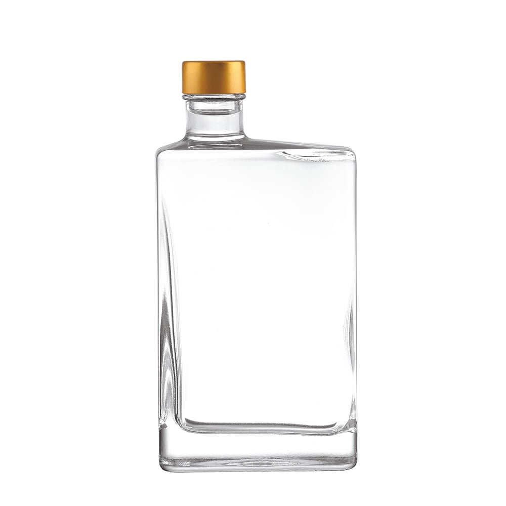 High-quality crystal white glass liquor bottles, available in 500ml, 700ml and 750ml, suitable for whisky, vodka, tequila, rum, brandy and other spirits.