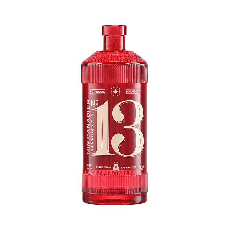 Custom Spray-Coated Premium Gin Bottle
