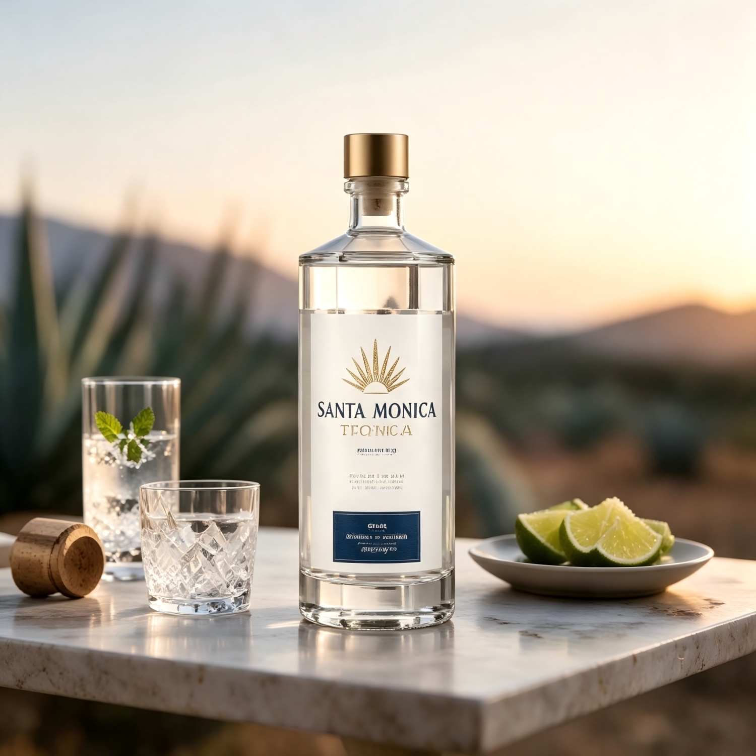 Case Study | Brand Project AZUL AGAVE TEQUILA Premium Blanco Tequila Custom Premium Tequila Glass Bottle Design Project