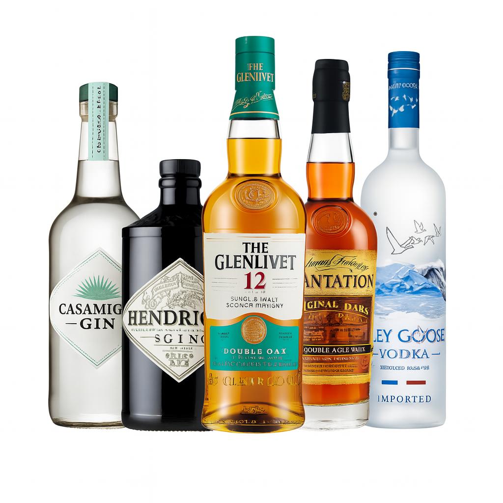Vodka bottle design improves shelf appeal and recognition.