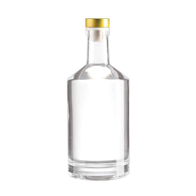 Premium Crystal Clear Glass Spirits Bottle, 700ml Ideal for brandy, whiskey, tequila and other spirits. Supports surface printing customization, fitted with oak corks or synthetic stoppers.