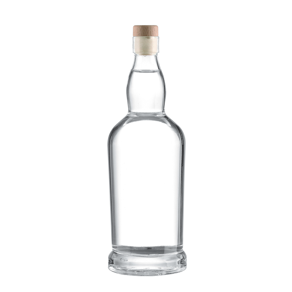 High-end crystal glass liquor bottles, empty spirit bottles available in 700ml and 750ml. Suitable for Scotch whisky, brandy, rum and other spirits, with cork stoppers included.