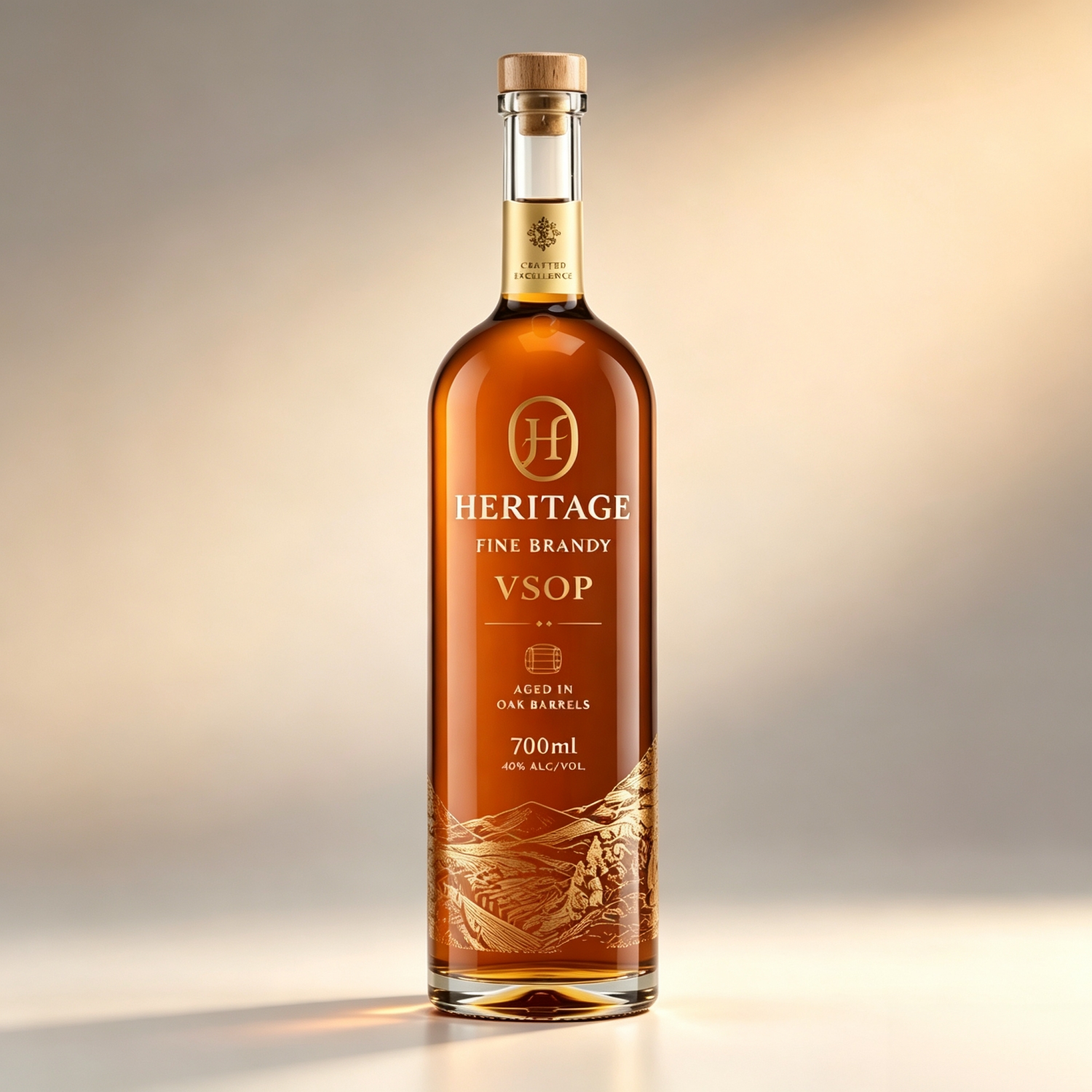  Heritage VSOP Brandy Glass Bottle Customization