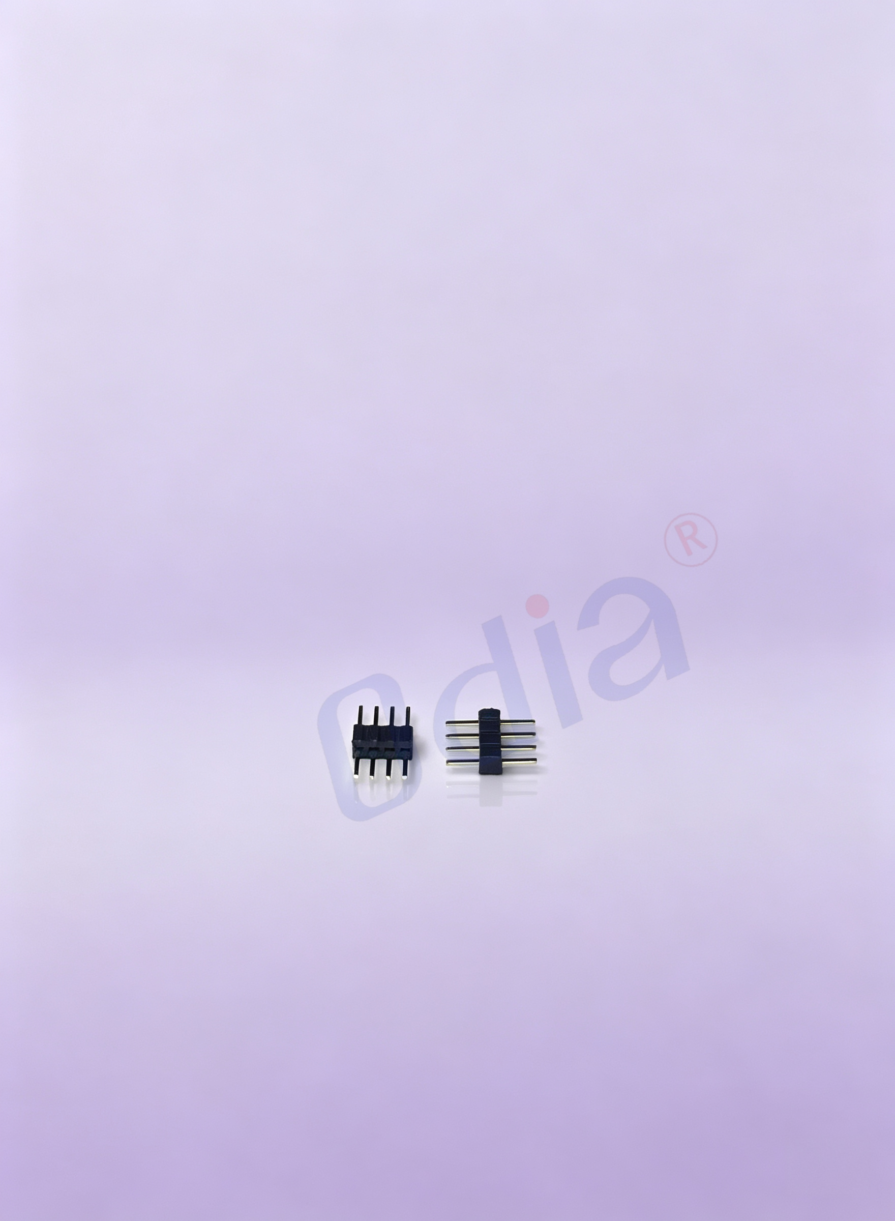 Square Hole Straight Insert Pin Header | Through Hole Connector