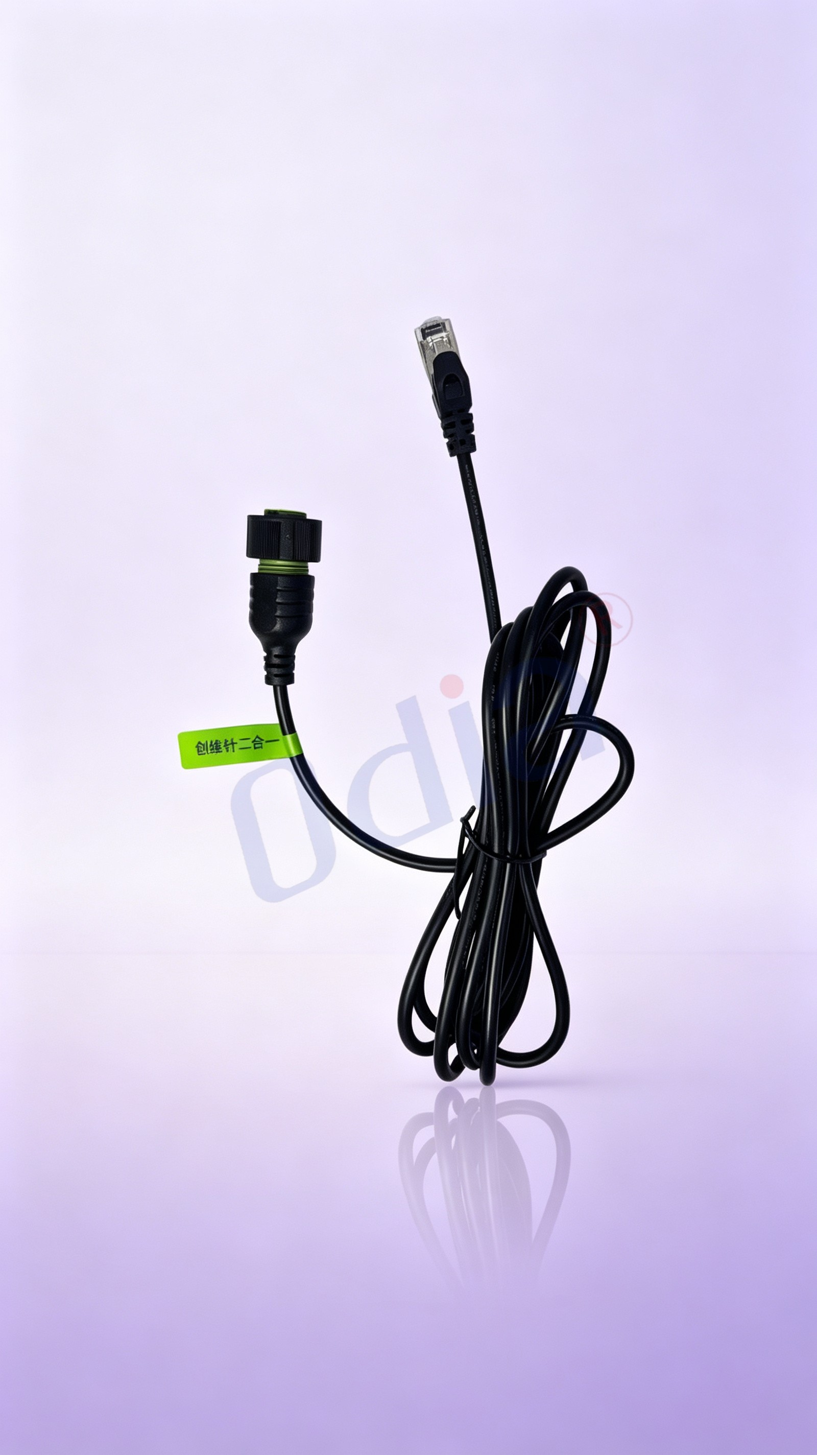 Kabel pro monitorování FVE – Skyworth, 4pinová zástrčka typu „female“ na rovnou zástrčku JD8P