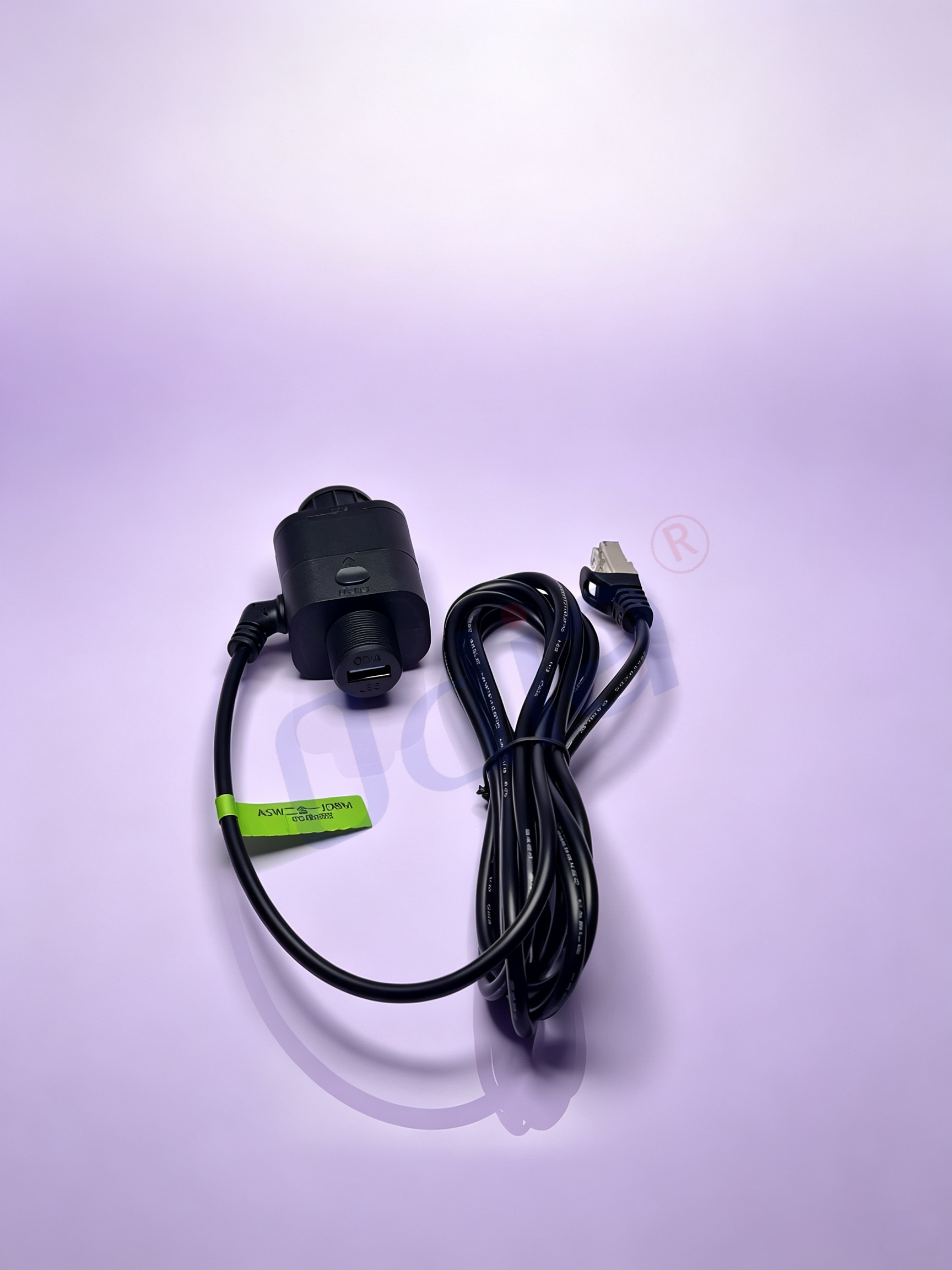 Kombinovaný kabelový svazek Aiswei: USB-A mužský na ženský a JD 8-pólový ženský, délka kabelu dle přání